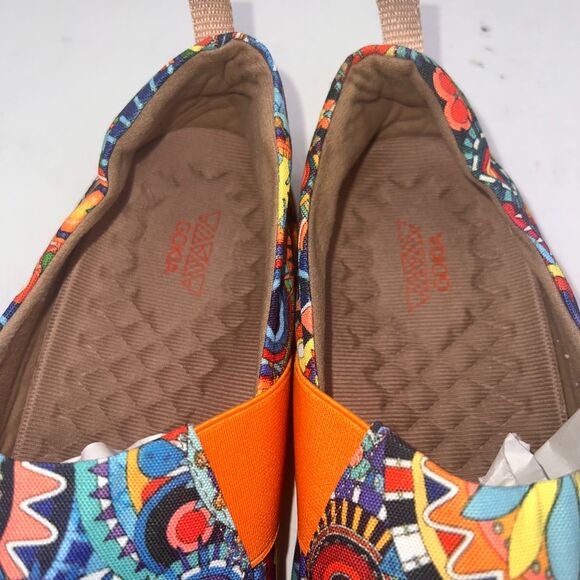 GOKIA~LHASA BLOSSOM COLORFUL CANVAS FASHION SLIP-ON WOMEN'S SHOES ~ SIZE 11 - Picture 9 of 13